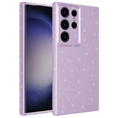 Galaxy S23 Ultra Kılıf Kamera Korumalı Simli Lüks  Koton Kapak - 4