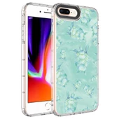 Apple iPhone 8 Plus Kılıf Kamera Korumalı Renkli Desenli Sert Silikon  Korn Kapak - 7