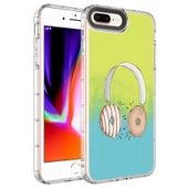 Apple iPhone 8 Plus Kılıf Kamera Korumalı Renkli Desenli Sert Silikon  Korn Kapak - 3