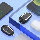 Periboia Type C Anahtarlık Şeklinde Mini Taşınabilir Acil Durum Powebank Hızlı Şarj Alet 1500 Mah - 3