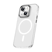 Apple iPhone 15 Plus Kılıf Airbagli Magsafe Wireless Şarj Özellikli Lens Koruyuculu  Klaptika Kapak - 7