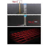MSI GS73, GS73 8RF Stealth, GS73VR Notebook Klavye Ver.2 - Siyah - TR - Backlit - RGB - Kırmızı Tuş - 1