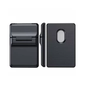 CRD-05 Sade Tasarımlı 2 Hazneli PU Magnetik Standlı Kartlık - 2