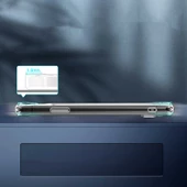 Apple iPhone 12 Kılıf Standlı Şeffaf Silikon  L-Stand Kapak - 11