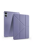 Poco Pad Pro 12.1 inç Xiaomi Uyumlu Kılıf Kalem Bölmeli Akıllı Uyku Modlu Standlı Kılıf - 1