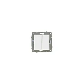 6 Adet Ovivo Grano Beyaz Komitatör Ikili Anahtar Çerçeve Hariçtir thumbnail 1