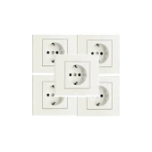 Grano Beyaz Topraklı Priz (5 ADET) Çerçeve Dahil thumbnail 2