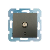 5 Adet Ovivo Grano Füme Uydu Tv Prizi F Konnektör Çerçevesizdir - 1