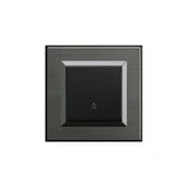 10 Adet Ovivo Quantum Manyetik Gri Zil Anahtarı Light + Çerçeve Dahildir - 1