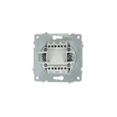 12 Adet Ovivo Grano Beyaz Komitatör İkili Anahtar Çerçeve Hariçtir - 2