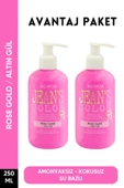 jeans color Amonyaksız Altın Gül Renkli Saç Boyası 250 Ml x2 Adet Kokusuz Su Bazlı Rose Gold Hair Dye - 1