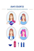 jeans color Amonyaksız Altın Gül Renkli Saç Boyası 250 Ml x2 Adet Kokusuz Su Bazlı Rose Gold Hair Dye - 3