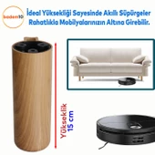 Kapsül Bohem Açık Ceviz 15 cm Mobilya Kanepe Koltuk Baza Yükseltici Yükseltme Ayağı Ayakları 4 Adet - 4