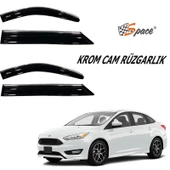 Ford Focus 3 2012-2018 Kromlu Cam Rüzgarlığı A+ Yeni Dizayn - 1
