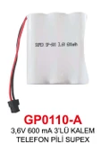 3,6V 600 mA 3’LÜ KALEM TELEFON PİLİ - 1