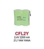 2,4V 2200 mA 2’Lİ YAN YANA PİL - 1
