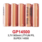 3,7V 900mA LİTYUM PİL SUPEX 14500 - 1