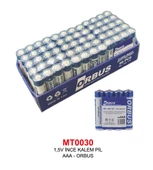 1,5V İNCE KALEM PİL - AAA SIZE - ORBUS - 1