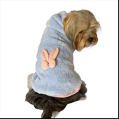 Softie Blue Bunny Kapşonlu Sweat by Kemique Köpek Kazağı thumbnail 1