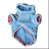 Softie Blue Bunny Kapsonlu Sweatshirt Kedi Süeteri Kedi Kıyafeti - 4