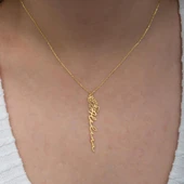 Çiçek Desenli 925 Gümüş İsimli Kolye thumbnail 3