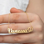 Kalpli 925 Gümüş İsimli Kolye thumbnail 1