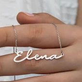 El Yazısı  925 Gümüş İsimli Kolye thumbnail 2