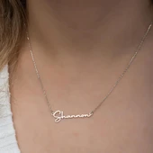 El Yazısı  925 Gümüş İsimli Kolye thumbnail 6