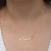 El Yazısı  925 Gümüş İsimli Kolye thumbnail 1