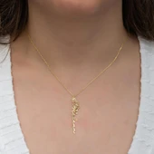 Çiçek Desenli 925 Gümüş İsimli Kolye thumbnail 6