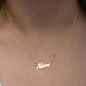 Altın Kaplama 925 Gümüş İsimli Kolye thumbnail 4
