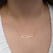 El Yazısı  925 Gümüş İsimli Kolye thumbnail 4