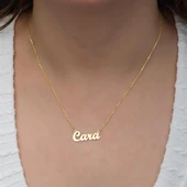 Altın Kaplama 925 Gümüş İsimli Kolye thumbnail 3