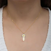 Papatya Kalpli 925 Gümüş İsimli Kolye thumbnail 4