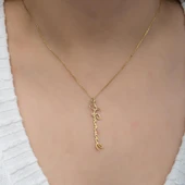 Çiçek Desenli 925 Gümüş İsimli Kolye thumbnail 9