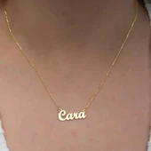 Altın Kaplama 925 Gümüş İsimli Kolye thumbnail 4