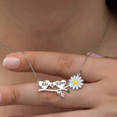 Papatya Kalpli 925 Gümüş İsimli Kolye thumbnail 1