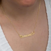 Kalpli 925 Gümüş İsimli Kolye thumbnail 4