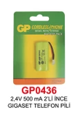 2,4V 500 mA 2’Lİ İNCE GIGASET TELEFON PİLİ - 1