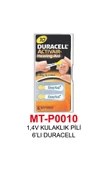 1,4V KULAKLIK PİLİ 6’LI DURACELL - 1