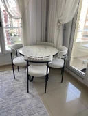 Enkare Elisa Masa Sandalye Takımı, Lak Panel Masa - 3