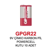 9V ÇİNKO KARBON PİL - POWERCELL - 1