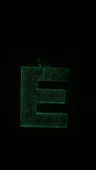 E Harfi Fosforlu Neon Yeşil Renk Parlak Simli Gold Aksesuarlı Anahtarlık El Yapımı Epoksi Hediyelik - 5