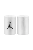 Nike Unisex Bas Bandı+Bileklik - Kol Bandı - Jordan Jumpman Wristbands White/Black - J.KN.01.101.OS - 1
