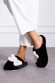 Albishoes Yumuşak Peluş Tavşan Figürlü Ev Terliği Peluş Ev Terliği Kadın Kışlık Yumuşak Ev Terlik - 3