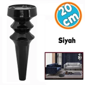 Mobilya Yükseltici Kanepe Koltuk Tv Ünitesi Baza Ayağı Zigon Orta Sehpası Ayak Ayakları 20 cm Siyah thumbnail 1