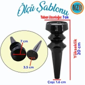 Mobilya Yükseltici Kanepe Koltuk Tv Ünitesi Baza Ayağı Zigon Orta Sehpası Ayak Ayakları 20 cm Siyah thumbnail 2