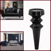 Mobilya Yükseltici Kanepe Koltuk Tv Ünitesi Baza Ayağı Zigon Orta Sehpası Ayak Ayakları 20 cm Siyah thumbnail 6