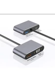 Type C 4 İn 1 4K Hdmi- Vga-Usb 3.0-87W Type C Dişi - 2