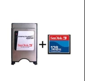 128 Mb Compact Flash Hafıza Kartı+Compact Flash Kart Okuyucu - 1
